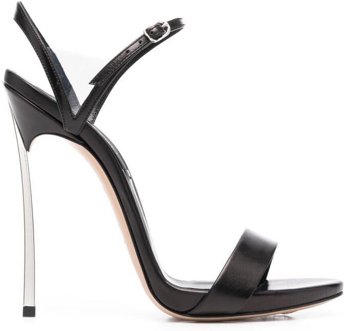 Casadei open-toe heeled sandals Black
