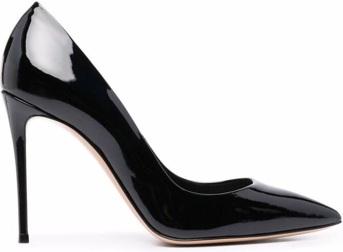 Casadei patent leather pumps Black