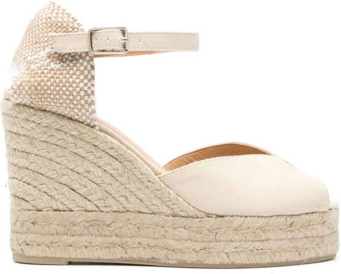 Castañer Bianca 105mm woven-raffia espadrilles Neutrals