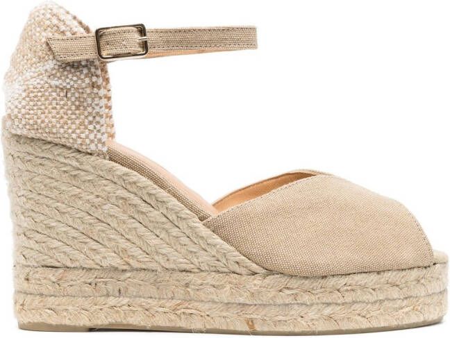 Castañer 110mm Bianca wedge espadrilles Neutrals