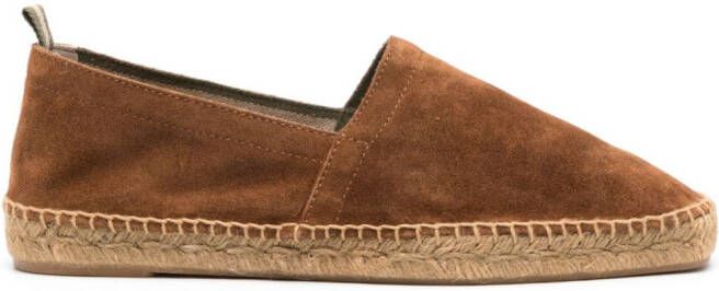 Castañer braided-raffia suede espadrilles Brown