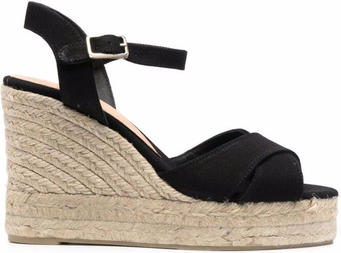 Castañer 120mm Blaudell espadrilles Black