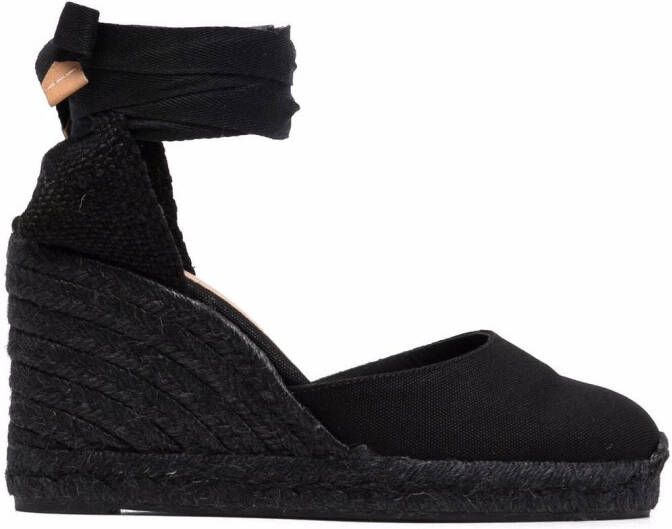 Castañer Carina espadrille wedges Black