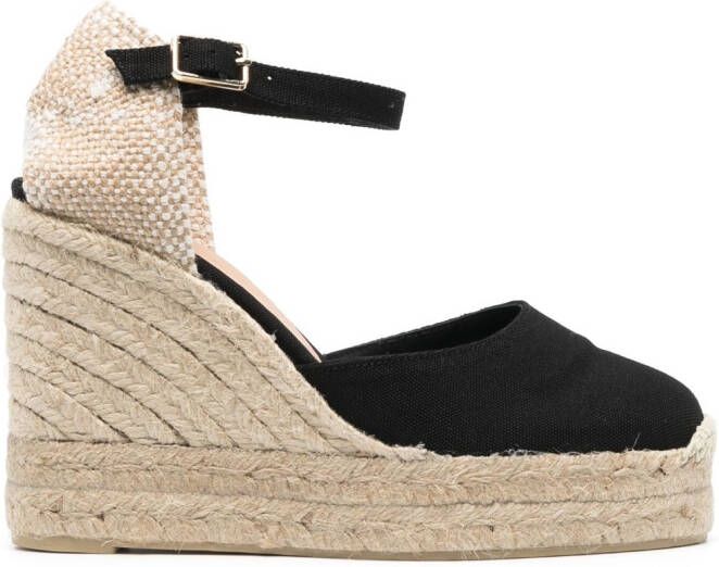 Castañer Carol 115mm wedge sandals Black