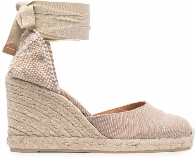 Castañer 90mm Carina wedge espadrilles Neutrals