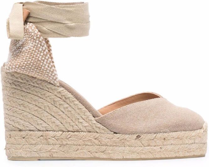 Castañer Chiara 110mm wedge espadrilles Neutrals
