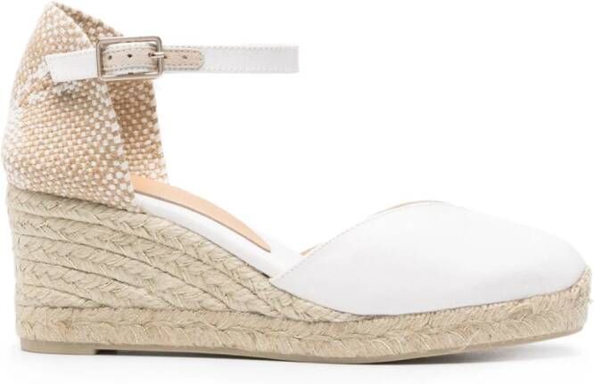 Castañer Chiarita 70mm wedge espadrilles White