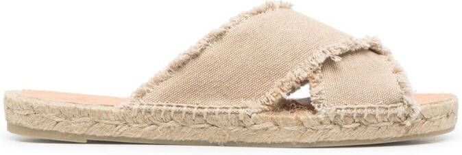 Castañer cross strap sandals Neutrals