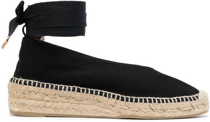 Castañer Gea wedge-ballet espadrilles Black