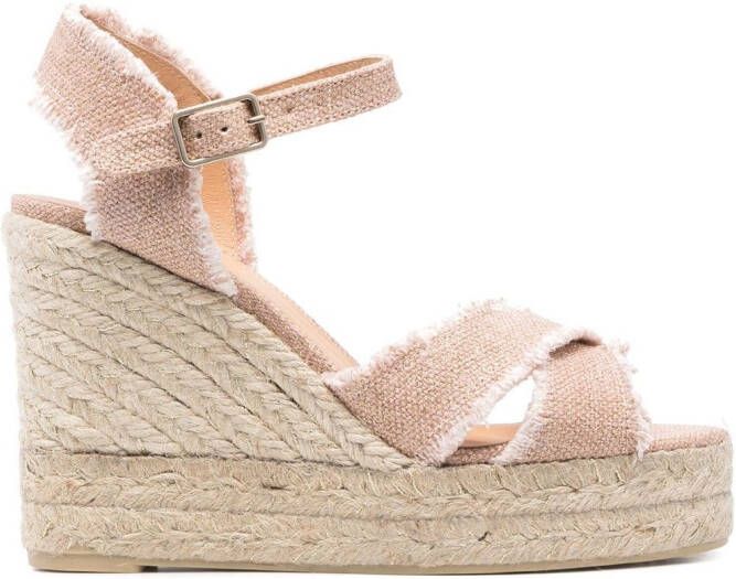 Castañer 110mm Bromelia wedge espadrilles Pink