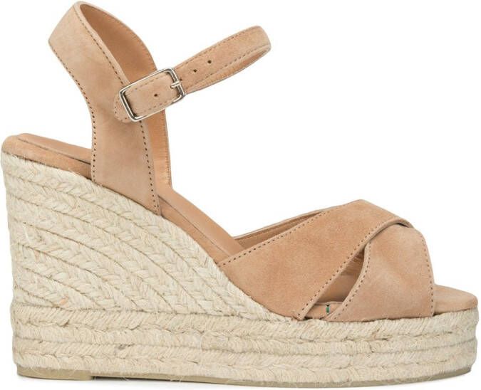 Castañer platform leather espadrilles Brown