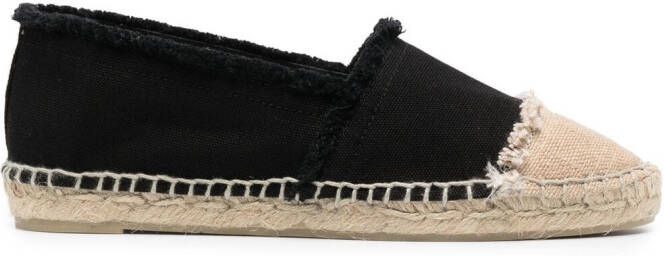 Castañer slip-on leather espadrilles Black