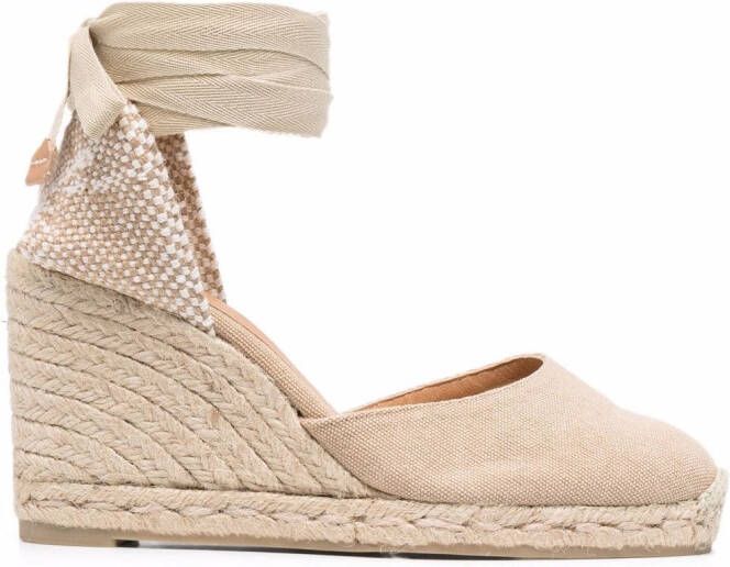 Castañer 90mm Carina wedge espadrilles Neutrals