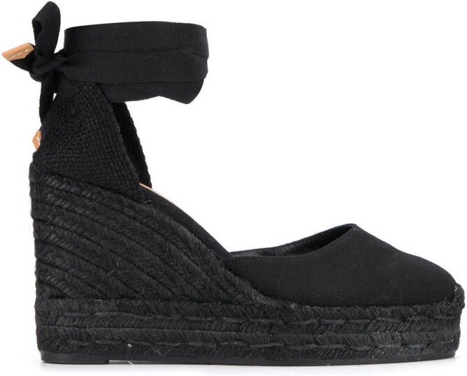 Castañer 100mm woven espadrilles Black