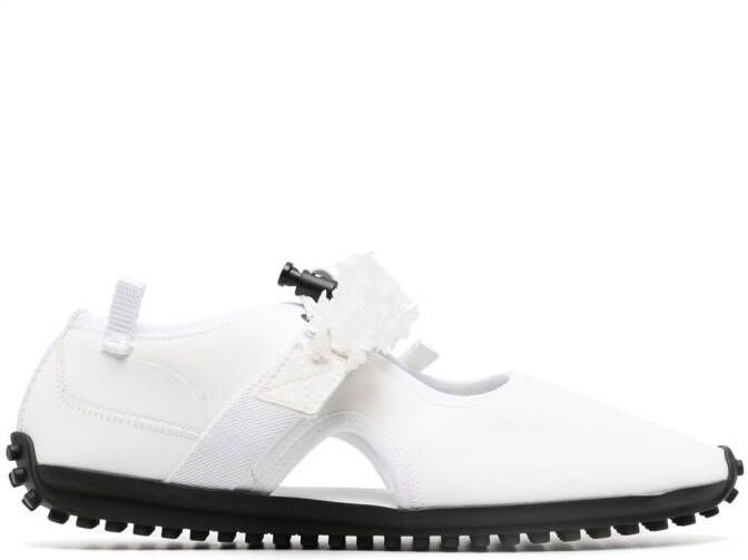 Cecilie Bahnsen Sara cut-out detail sneakers White