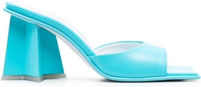 Chiara Ferragni square-toe block-heel sandals Blue