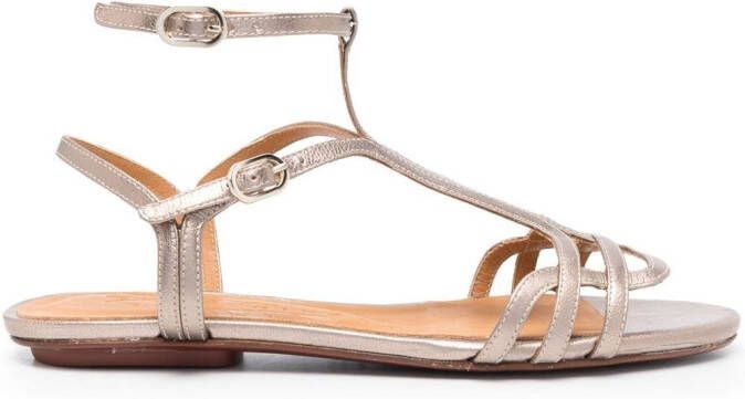 Chie Mihara 15mm leather open-toe sandals Grey