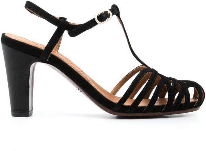 Chie Mihara 90mm high-heel caged-design sandals Black