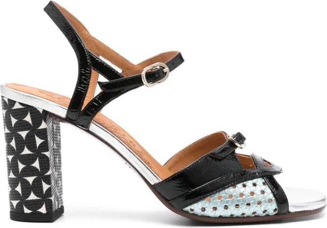 Chie Mihara Bindi 85mm leather sandals Black
