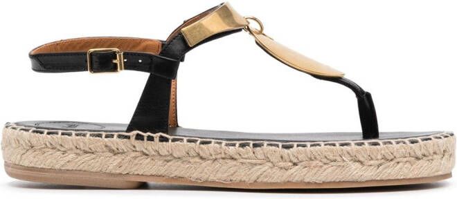 Chloé Pema flat sandals Black