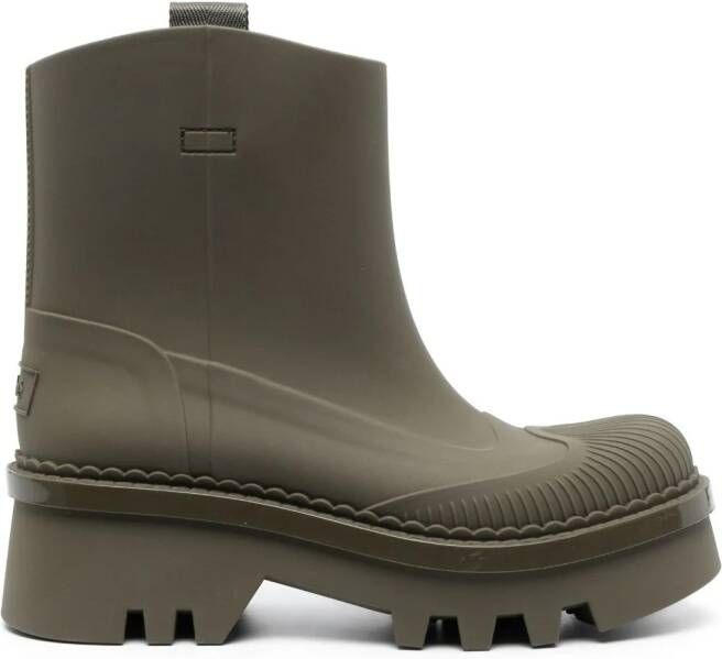 Chloé Raina Rain ankle boots Green