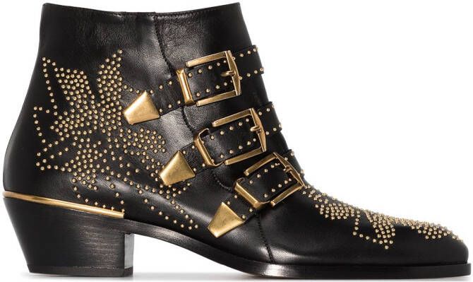 Chloé Susanna 30mm studded ankle boots Black