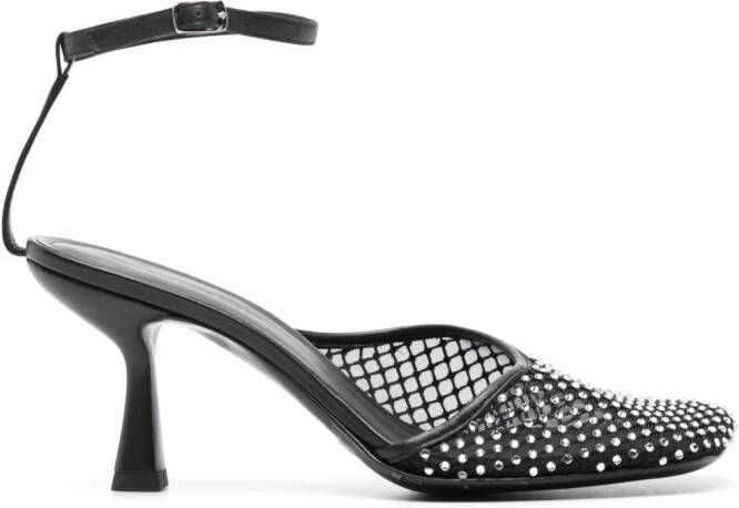 Christopher Esber Minette Veil 80mm mesh pumps Black