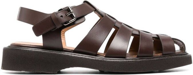 Church's caged leather sandals Brown