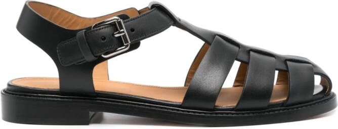 Church's Fisher caged leather sandals Black