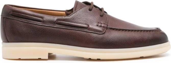 Church's leather boat shoes Brown