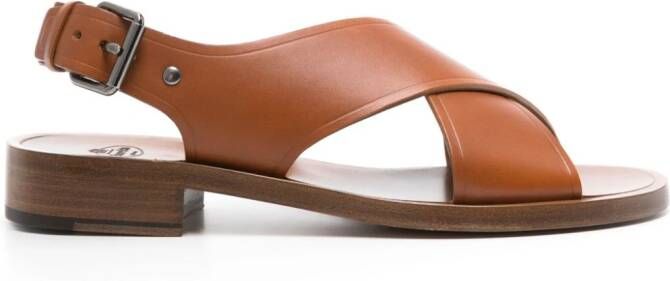 Church's leather flat sandals Brown