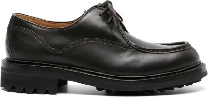 Church's Lymington burnished-leather lace-up shoes Brown