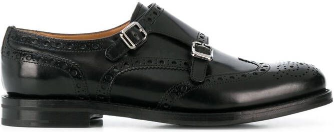 Church's monk-strap brogue shoes Black