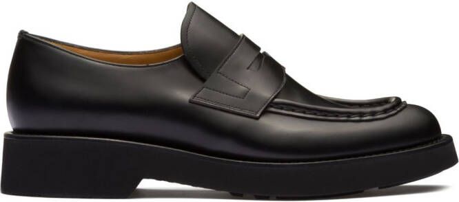 Church's panelled leather loafers Black