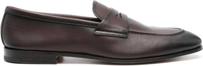 Church's penny-slot leather loafers Brown