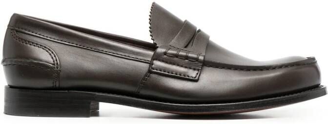 Church's polished-finish round-toe loafers Brown