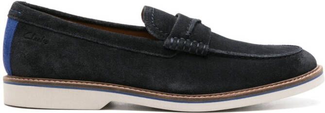 Clarks Atticus LTSlip suede loafers Blue
