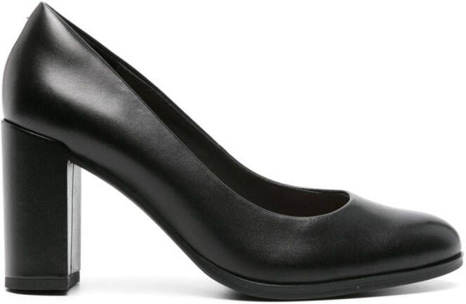Clarks Freva 85mm leather pumps Black