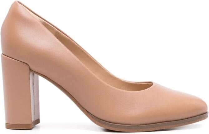 Clarks Freva 85mm leather pumps Pink