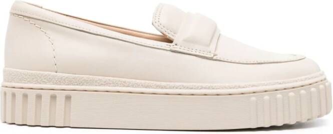 Clarks Mayhill Cove leather loafers Neutrals