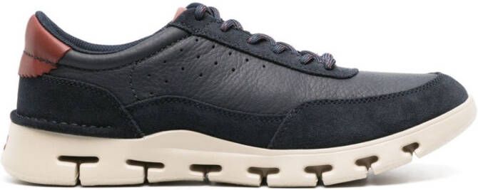 Clarks Nature X One leather sneakers Blue