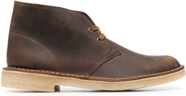 Clarks Originals leather desert boots Brown