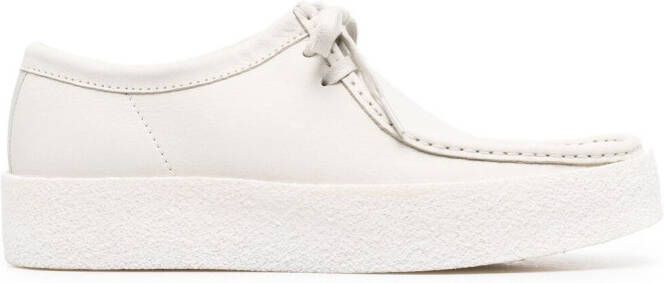 Clarks Originals Wallabee lace-up leather shoes White