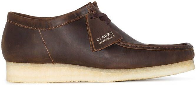 Clarks Originals Wallabee leather lace-up boots Brown
