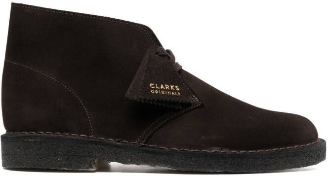 Clarks Originals suede lace-up boots Brown