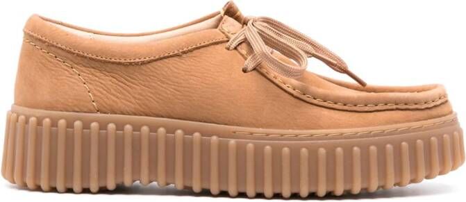 Clarks Torhill Bee leather loafers Brown