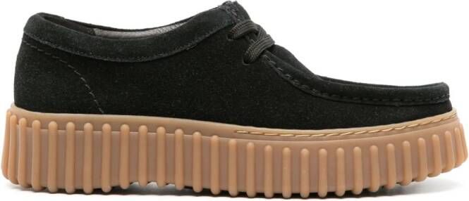 Clarks Torhill Bee suede loafers Black