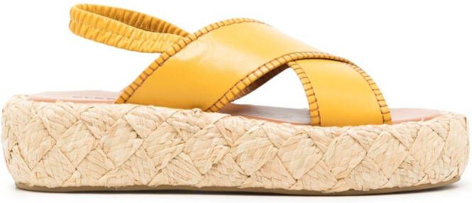 Clergerie 50mm Adom espadrilles Yellow