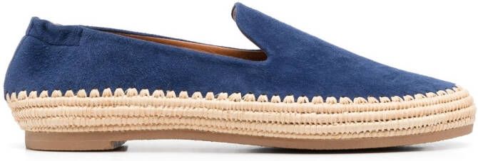 Clergerie calf-suede slippers Blue