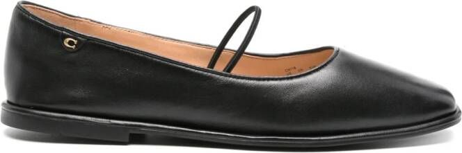 Coach Emilia leather ballet pumps Black